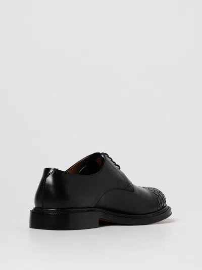 Bottega Veneta Leather Lace-up Shoes Featuring Signature Detail In Black