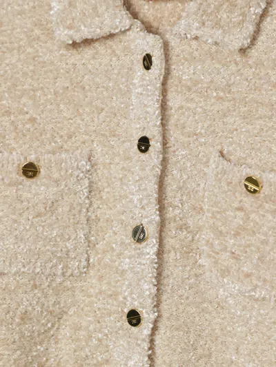 Elisabetta Franchi La Mia Bambina Blazer Kids  In Animal Print