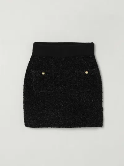 Elisabetta Franchi La Mia Bambina Skirt  Kids Color Black In Animal Print