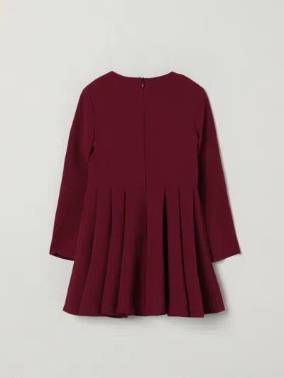 Elisabetta Franchi La Mia Bambina Dress Kids  In Burgundy