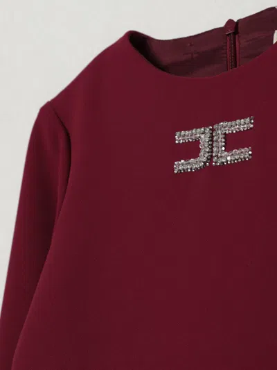 Elisabetta Franchi La Mia Bambina Dress Kids  In Burgundy