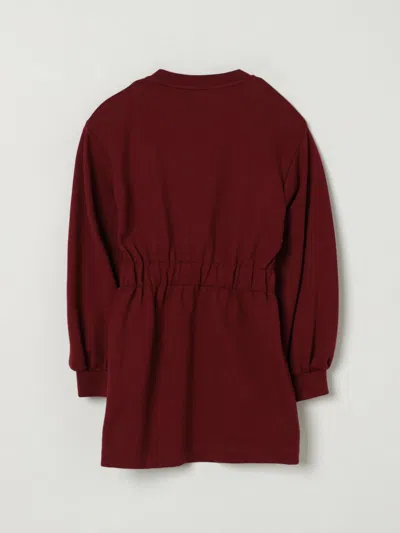 Elisabetta Franchi La Mia Bambina Dress Kids  In Burgundy