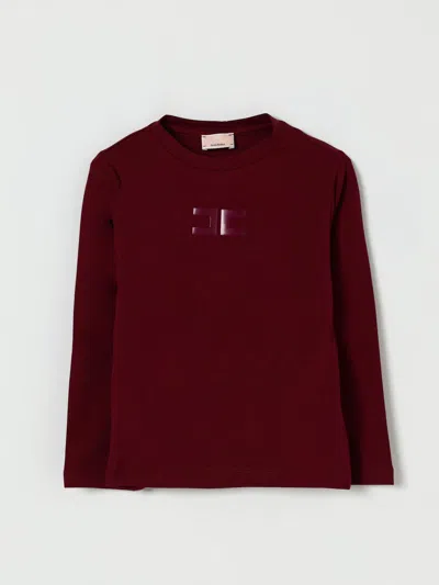 Elisabetta Franchi La Mia Bambina T-shirt Kids  In Burgundy
