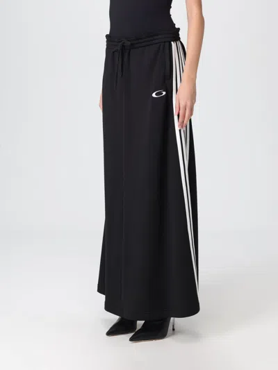 Balenciaga Cotton Blend Mini Skirt With Side Zip Pockets In Black
