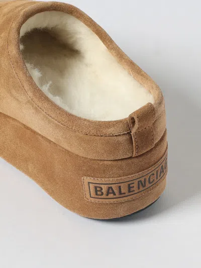 Balenciaga Alaska Soft Platform Clogs In Brown