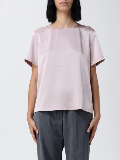 Weekend Max Mara Crew-neck Button-closure Top In Animal Print