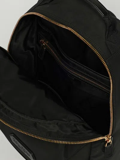 Tom Ford Leather Detailed Nylon Backpack Bags In Black