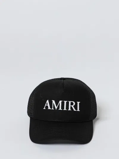 Amiri Black Baseball Cap With Logo Lettering On The Front And Mehs Panels In Black