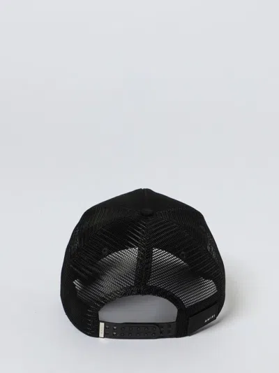 Amiri Black Baseball Cap With Logo Lettering On The Front And Mehs Panels In Black