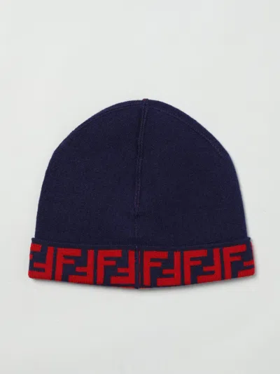 Fendi Kids Hat In Blue