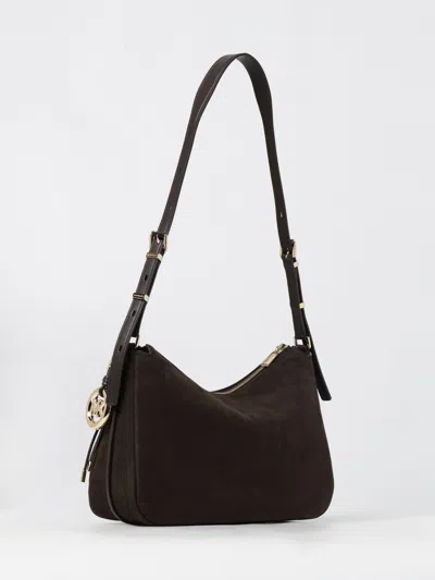 Michael Kors Nolita Medium Nubuck Convertible Shoulder Bag In Black