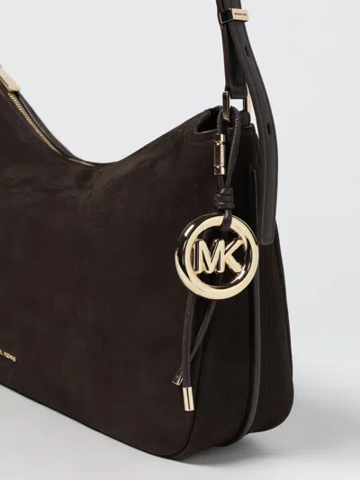 Michael Kors Nolita Medium Nubuck Convertible Shoulder Bag In Black
