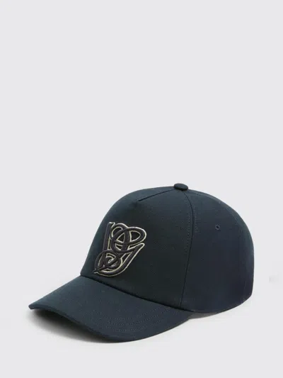 Valentino Garavani Cotton Baseball Cap With Embroidery In Blue