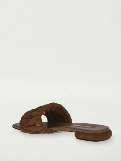 Miu Miu Flat Sandals Woman  In Brown