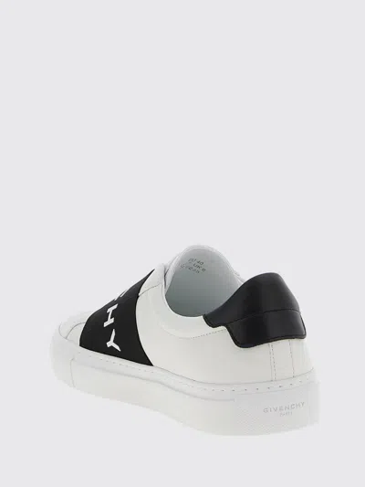 Givenchy Urban Street Leather Sneakers With Elastic Band In White