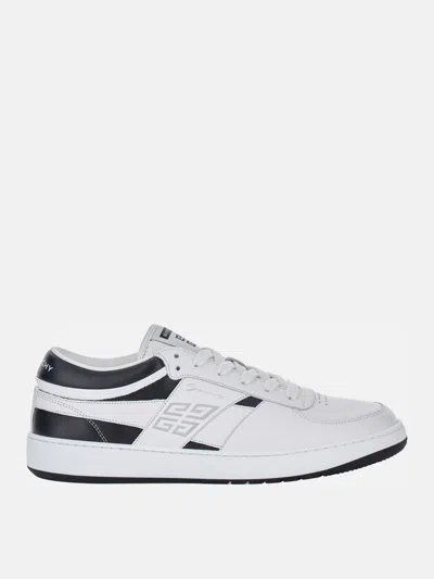 Givenchy G Move Low-top Leather Sneakers In White