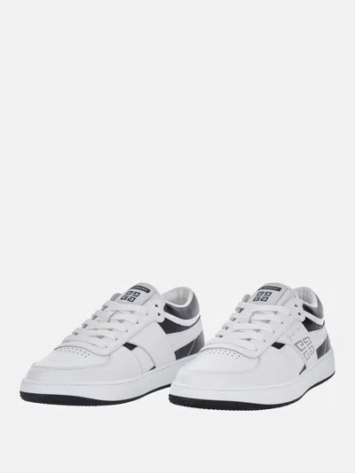 Givenchy G Move Low-top Leather Sneakers In White