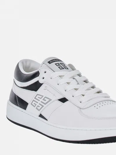 Givenchy G Move Low-top Leather Sneakers In White