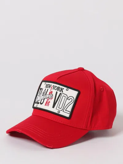 Dsquared2 Logo-patch Baseball Cap In Red