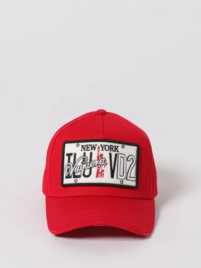 Dsquared2 Logo-patch Baseball Cap In Red