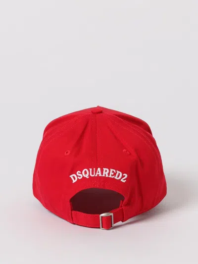 Dsquared2 Logo-patch Baseball Cap In Red