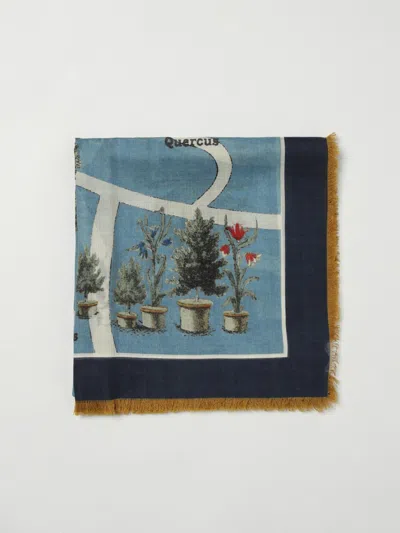 Max Mara Wool-silk Botanical Square Scarf In Multi