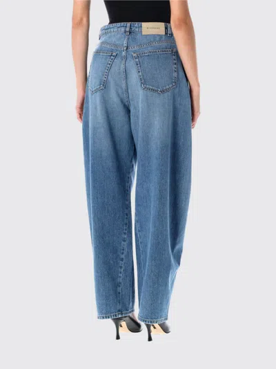 Givenchy Cocoon Logo-patch Jeans In Blue
