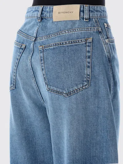 Givenchy Cocoon Logo-patch Jeans In Blue