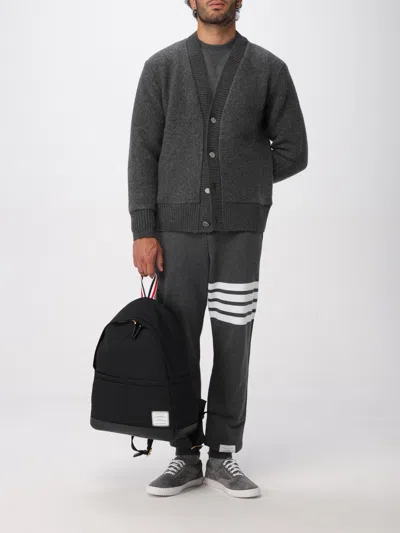 Thom Browne Logoed Backpack In Black