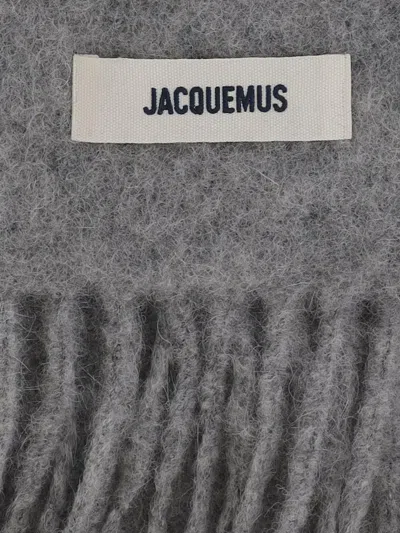 Jacquemus Scarf Woman  In Gray