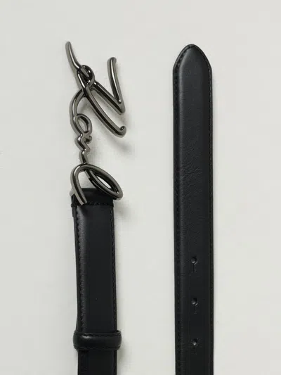 Karl Lagerfeld Signature Belt In Black