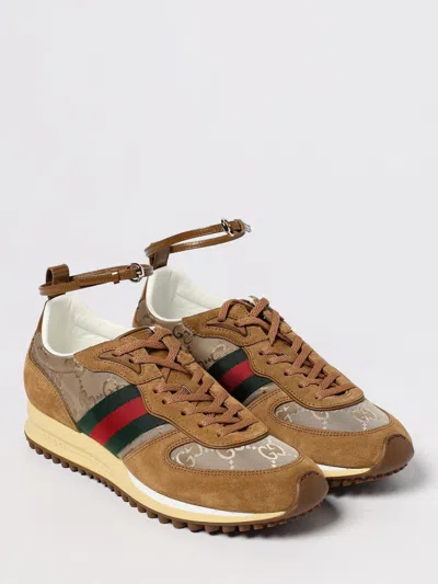 Gucci Women Re-motion Suede Low-top Sneakers In Multi