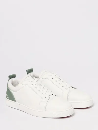 Christian Louboutin Fun Louis Junior Leather Sneaker In White