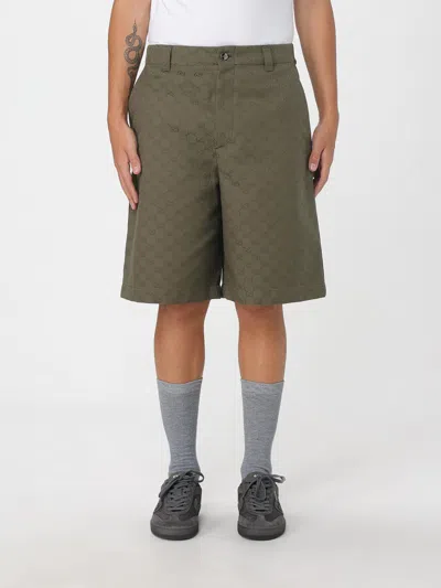 Gucci Green Gg Canvas Bermuda Shorts In Green