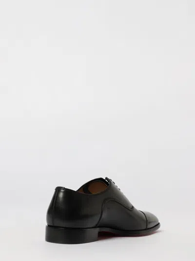 Christian Louboutin Seriox Cap-toe Leather Oxford Shoes In Black
