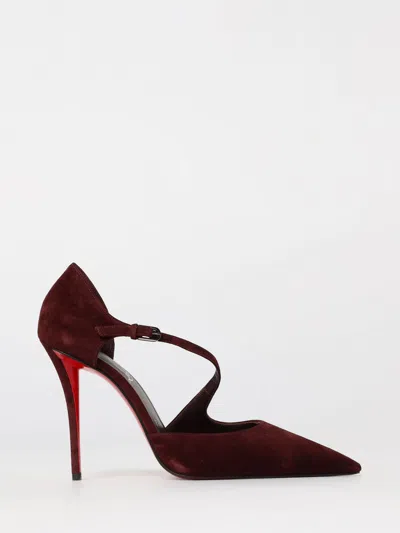 Christian Louboutin Ziggyta Pointed Toe Stiletto Pumps In Burgundy