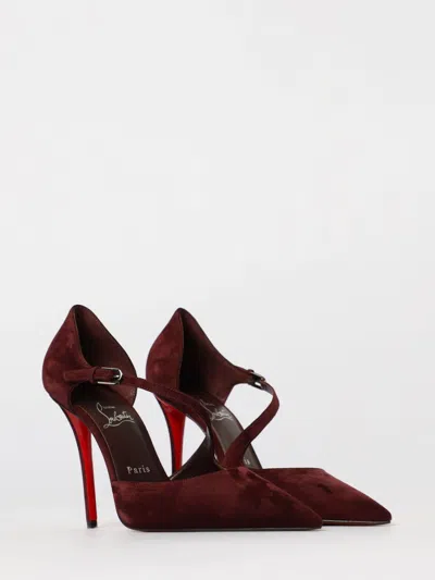 Christian Louboutin Ziggyta Pointed Toe Stiletto Pumps In Burgundy