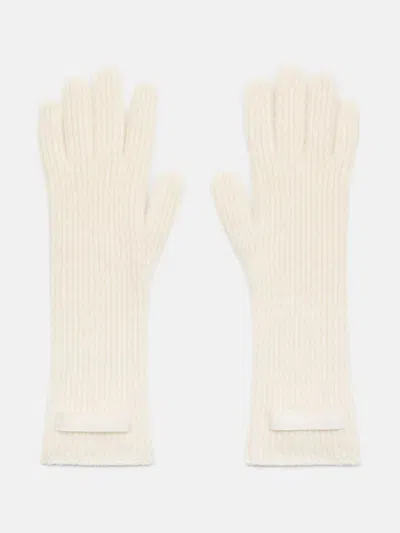 Jacquemus The Gos Grain Gloves In White