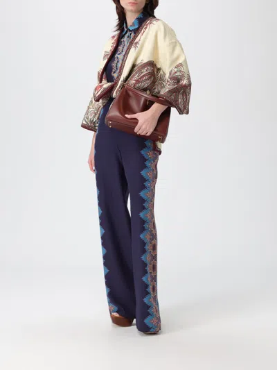 Etro Embroidered Paisley Trim Jacket In Multi