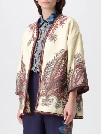 Etro Embroidered Paisley Trim Jacket In Multi