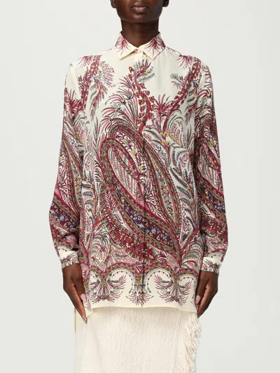 Etro Long Sleeved Pattern-printed Shirt In Multi