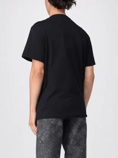 Alexander Mcqueen Logo Lettering Crewneck T-shirt In Black