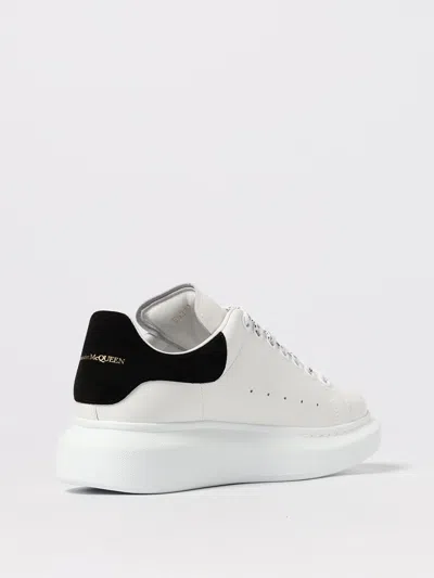 Alexander Mcqueen Black And White Low Top Sneakers With Logo Lettering On The Tongue And Contrasting Heel With Logo Le In White