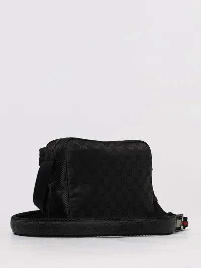 Gucci Compact Nexus Gg Monogram Messenger Bag In Black
