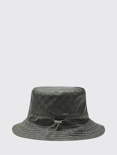 Gucci Reversible Dark Green Nylon Gg Hat Women