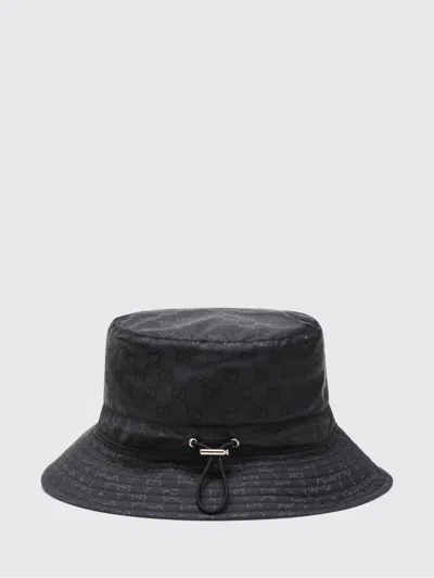 Gucci Women Reversible Gg Nylon Bucket Hat In Black