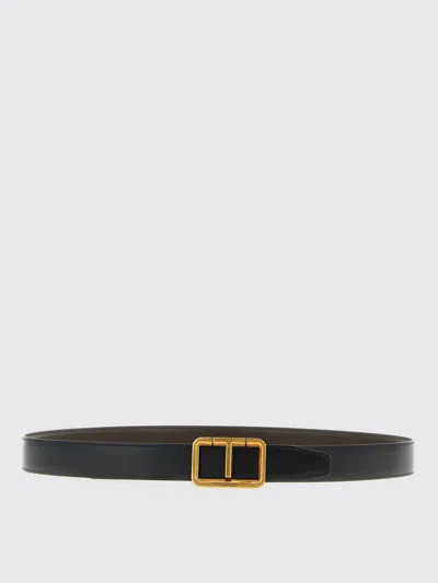 Tom Ford Reversible Belt Antique Buckle Belts Multicolor In Burgundy