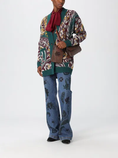 Etro Oversized Cardigan With Paisley Pattern In Multi