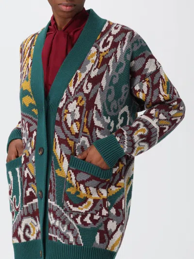 Etro Oversized Cardigan With Paisley Pattern In Multi