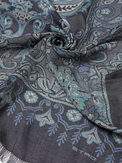 Etro Jacquard Scarf In Multi